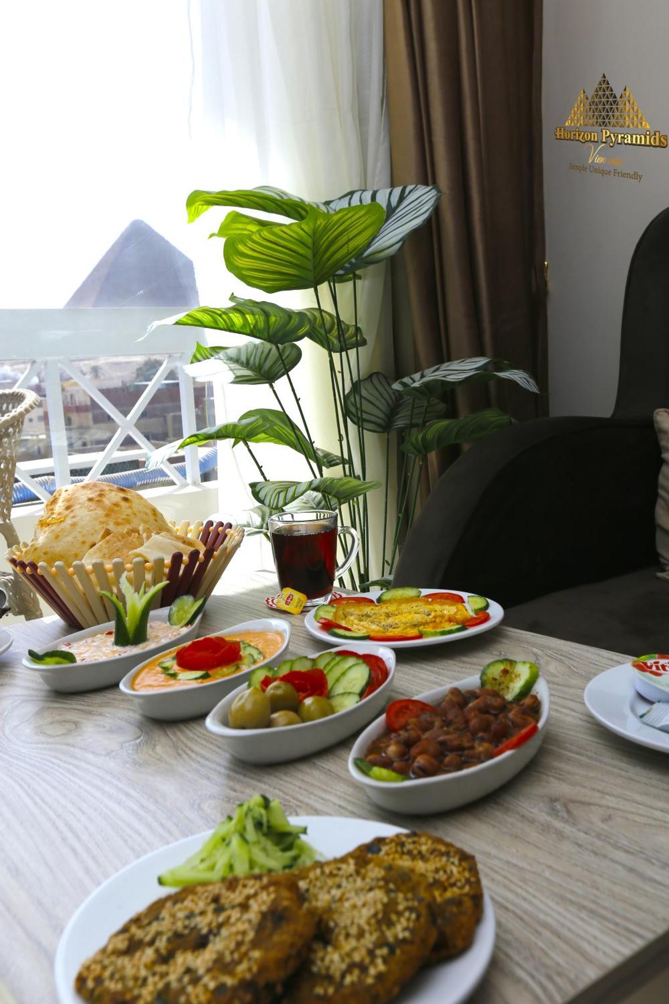 Kafret el-Gabal Horizon Pyramids View Inn מראה חיצוני תמונה
