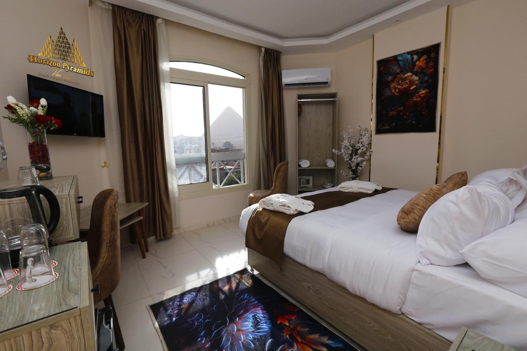 Kafret el-Gabal Horizon Pyramids View Inn מראה חיצוני תמונה