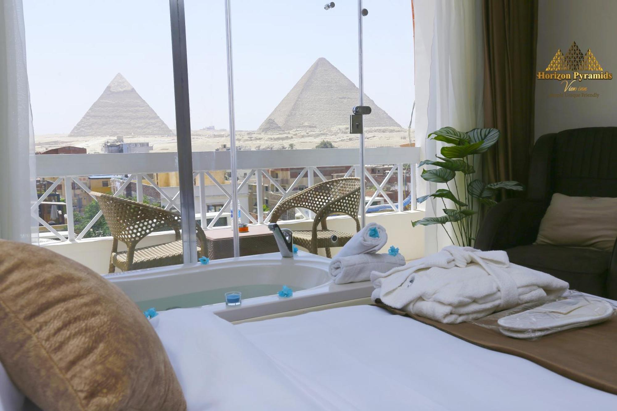 Kafret el-Gabal Horizon Pyramids View Inn מראה חיצוני תמונה