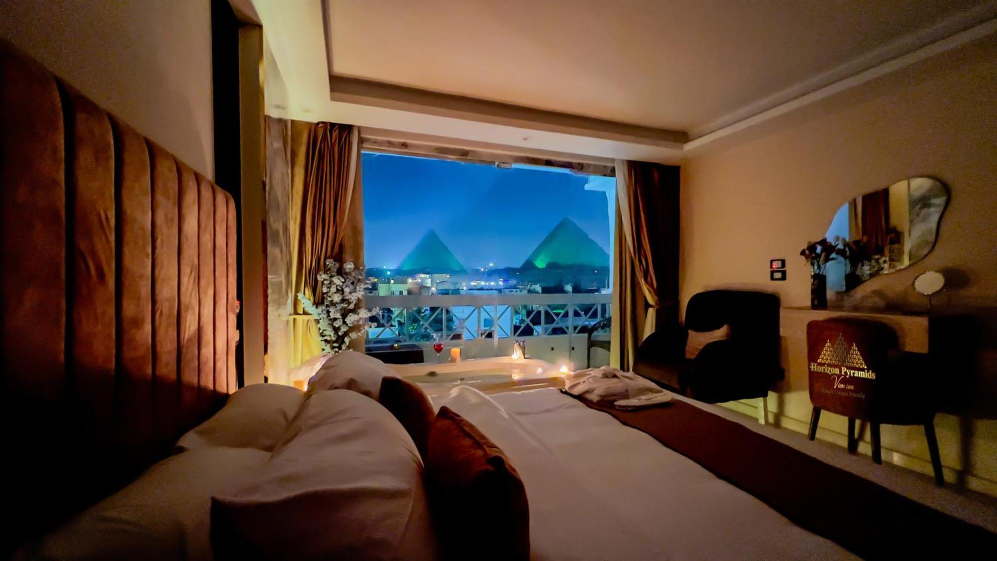 Kafret el-Gabal Horizon Pyramids View Inn מראה חיצוני תמונה