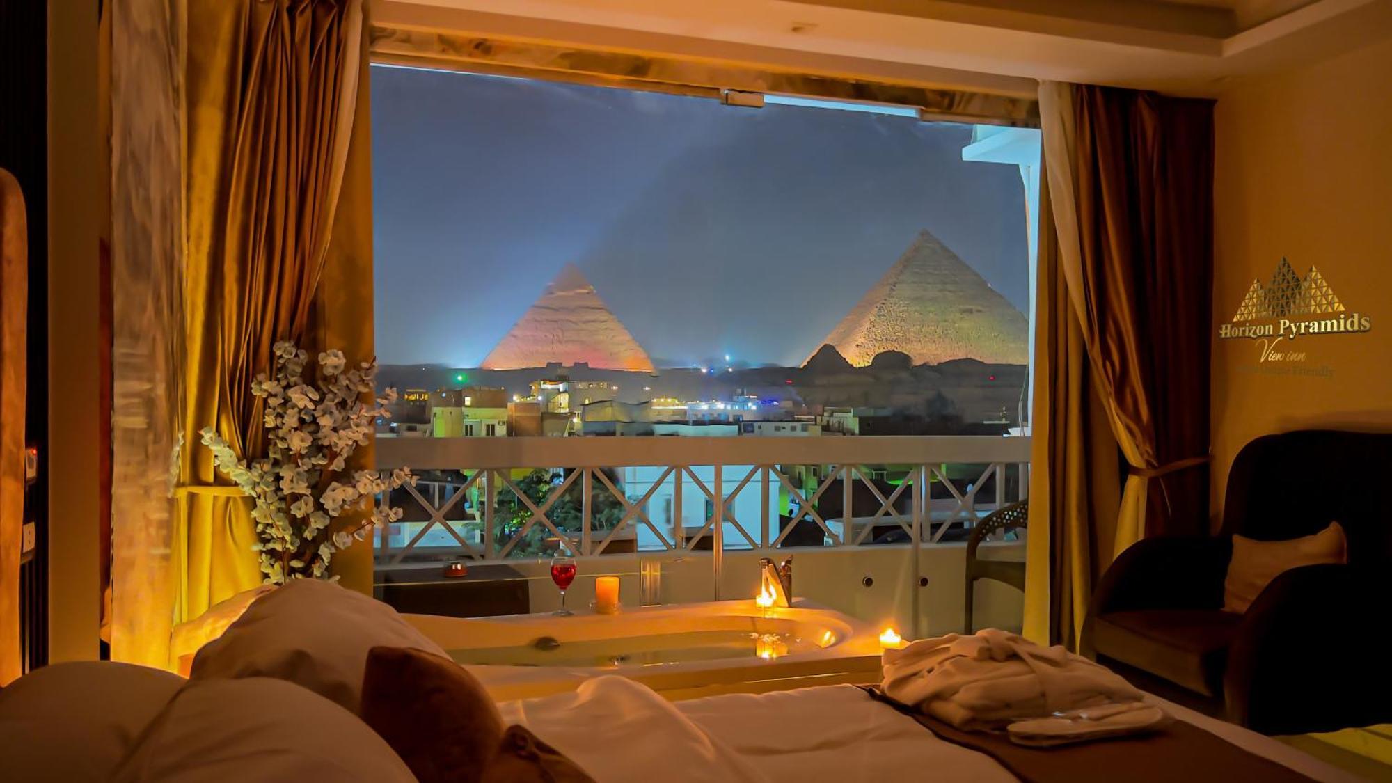 Kafret el-Gabal Horizon Pyramids View Inn מראה חיצוני תמונה