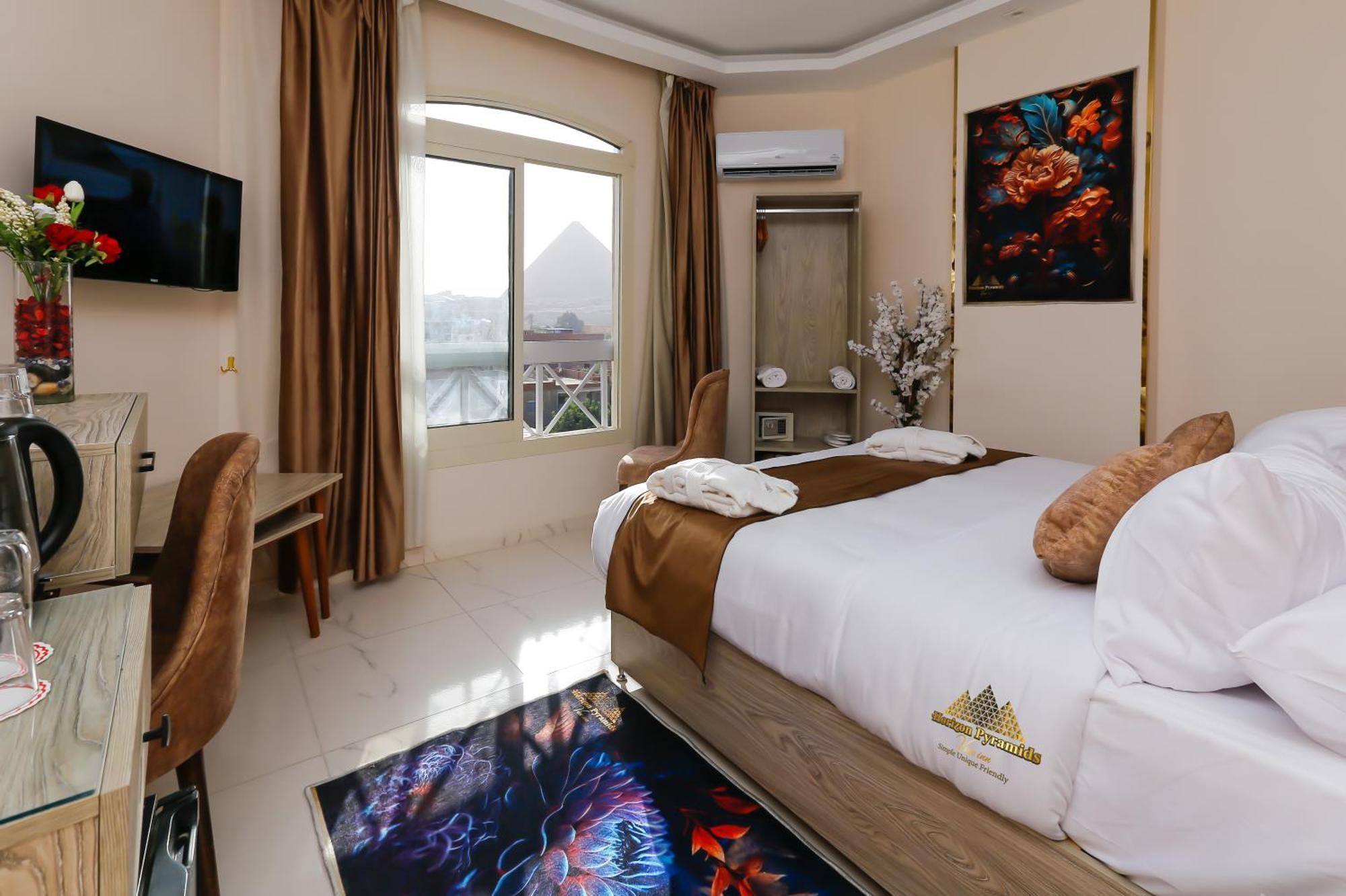 Kafret el-Gabal Horizon Pyramids View Inn מראה חיצוני תמונה