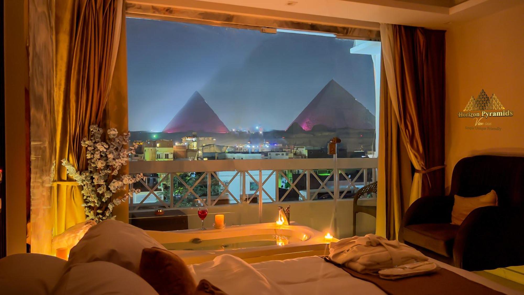 Kafret el-Gabal Horizon Pyramids View Inn מראה חיצוני תמונה