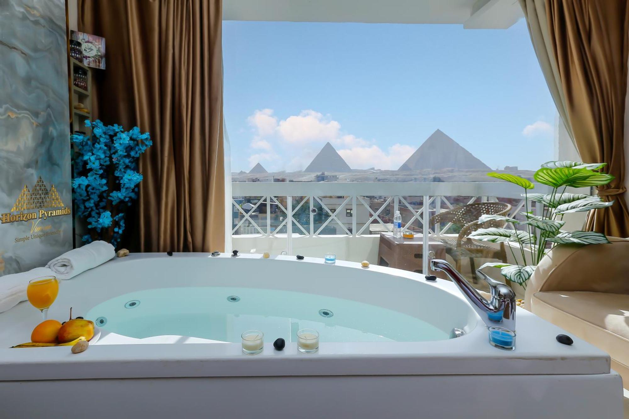 Kafret el-Gabal Horizon Pyramids View Inn מראה חיצוני תמונה