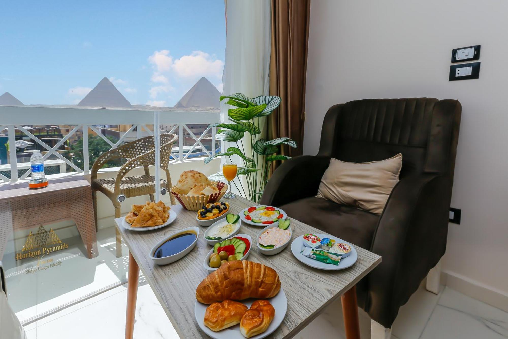 Kafret el-Gabal Horizon Pyramids View Inn מראה חיצוני תמונה