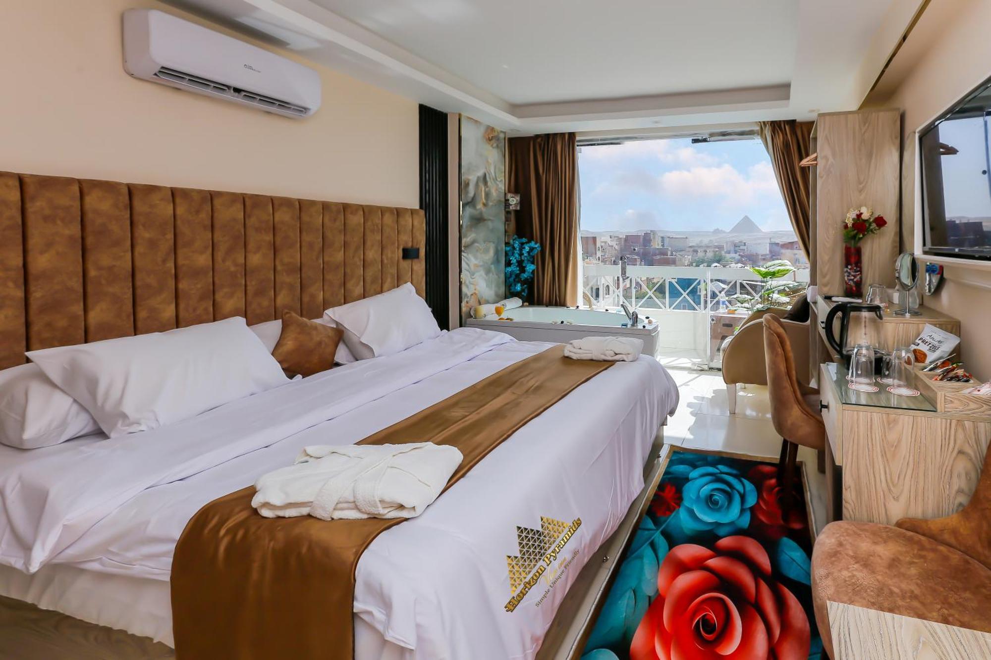 Kafret el-Gabal Horizon Pyramids View Inn מראה חיצוני תמונה